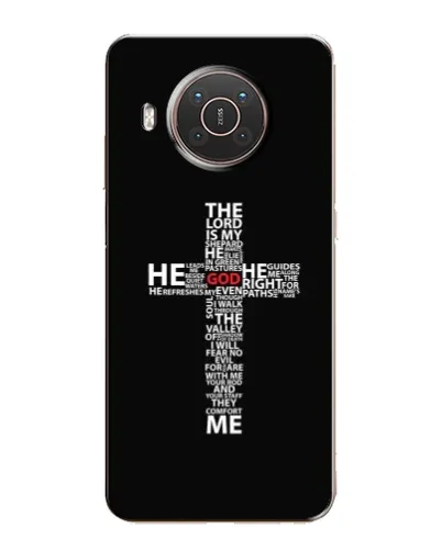 Чехол для Nokia X20 с картинкой «Текстовый крест» Чехол для Nokia X20 с картинкой «Текстовый крест»