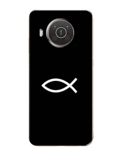 Чехол для Nokia X20 с картинкой «Символ рыбы Jesus» Чехол для Nokia X20 с картинкой «Символ рыбы Jesus»