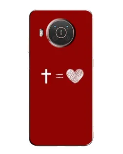Чехол для Nokia X20 с картинкой «Уравнение любви» Чехол для Nokia X20 с картинкой «Уравнение любви»