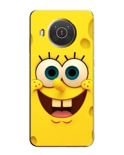 Чехол для Nokia X20 с картинкой «Губка Боб улыбка»