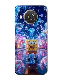 Чехол для Nokia X20 с картинкой «Неоновый океан»
