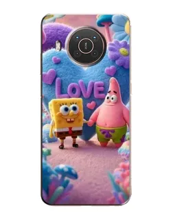 Чехол для Nokia X20 с картинкой «Губка Боб Патрик»