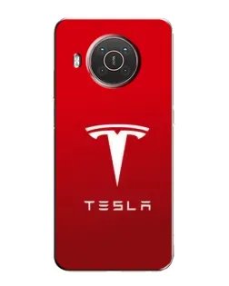 Чехол для Nokia X20 с картинкой «Tesla Red Classic»