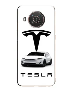 Чехол для Nokia X20 с картинкой «Tesla White Style»