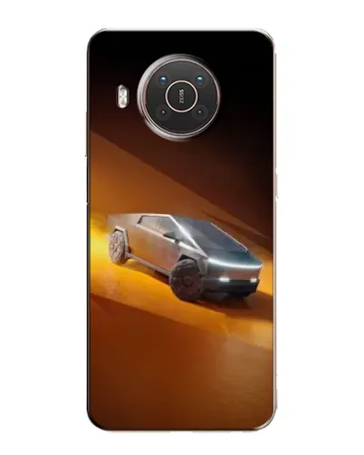 Чехол для Nokia X20 с картинкой «Cybertruck в пустыне»