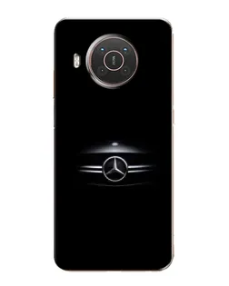 Чехол для Nokia X20 с картинкой «Mercedes — абстрактные линии»