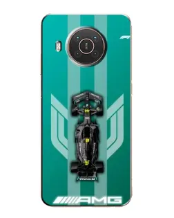 Чехол для Nokia X20 с картинкой «Mercedes AMG Petronas»