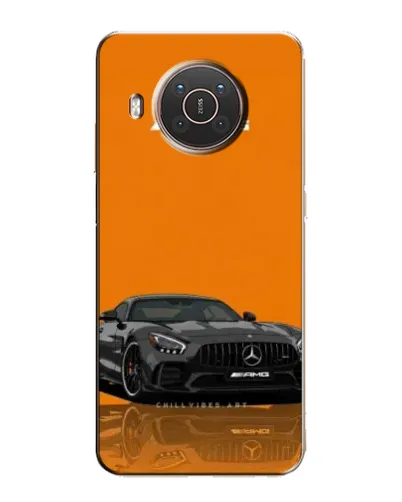Чехол для Nokia X20 с картинкой «Оранжевый Mercedes AMG»