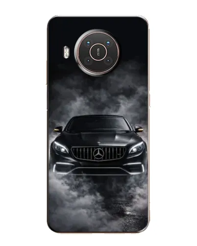 Чехол для Nokia X20 с картинкой «Mercedes в дыму»