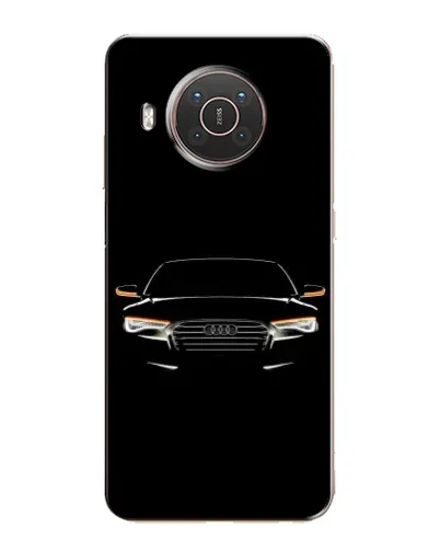 Чехол для Nokia X20 с картинкой «Audi — ночной контур»