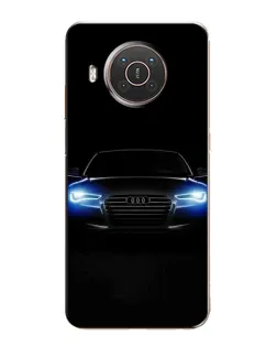 Чехол для Nokia X20 с картинкой «Audi в неоне»
