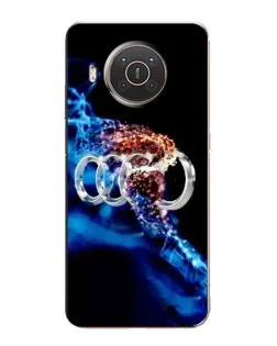 Чехол для Nokia X20 с картинкой «Энергия лого Audi»