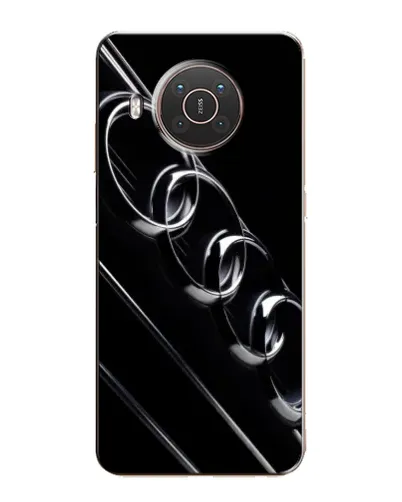 Чехол для Nokia X20 с картинкой «Audi — абстрактные кольца»