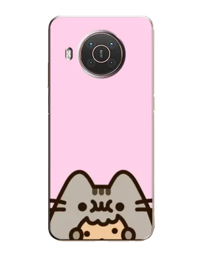 Чехол для Nokia X20 с картинкой «Pusheen и печенье»
