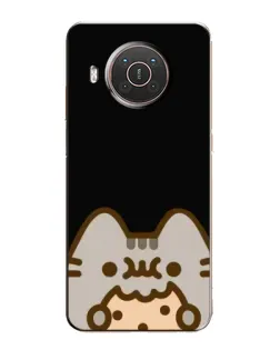 Чехол для Nokia X20 с картинкой «Пушин на черном»