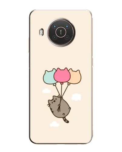 Чехол для Nokia X20 с картинкой «Пушин на шариках»