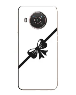 Чехол для Nokia X20 с картинкой «Диагональный бант»