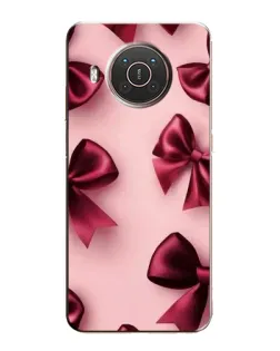 Чехол для Nokia X20 с картинкой «Бордовый атлас»