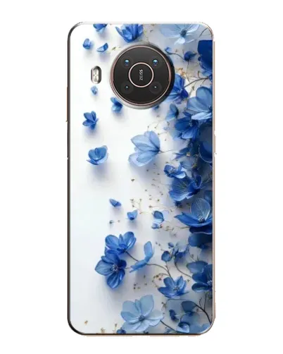Чехол для Nokia X20 с картинкой «Голубой цветочный каскад» Чехол для Nokia X20 с картинкой «Голубой цветочный каскад»