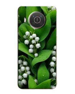 Чехол для Nokia X20 с картинкой «Ландыши в зелени»