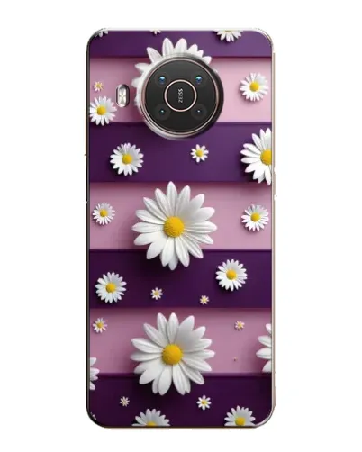 Чехол для Nokia X20 с картинкой «Ромашки на фиолетовом» Чехол для Nokia X20 с картинкой «Ромашки на фиолетовом»