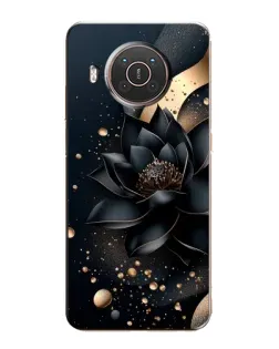 Чехол для Nokia X20 с картинкой «Черный лотос»