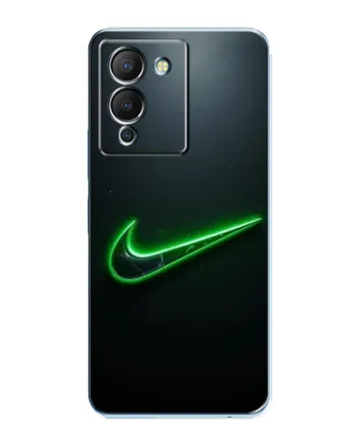 Чехол для Infinix Note 12 (G96) с картинкой «Неоновый контур Nike»