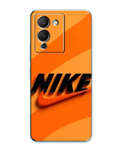 Чехол для Infinix Note 12 (G96) с картинкой «Оранжевый драйв Nike»