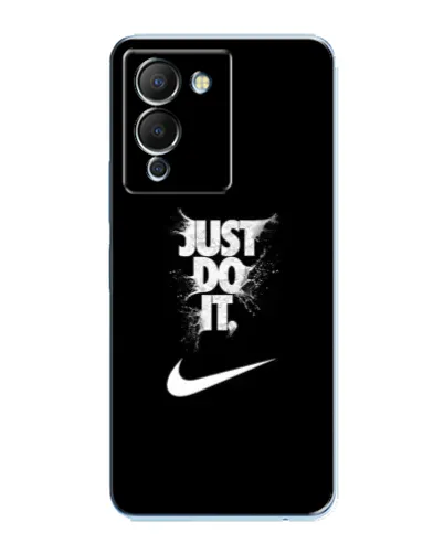 Чехол для Infinix Note 12 (G96) с картинкой «Текстовый принт Nike»