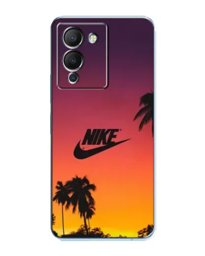 Чехол для Infinix Note 12 (G96) с картинкой «Nike на закате солнца»