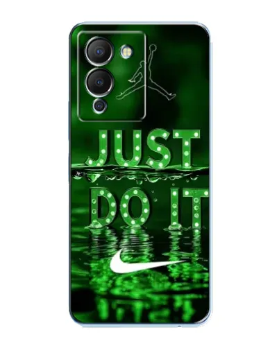 Чехол для Infinix Note 12 (G96) с картинкой «Зеленый неоновый Nike»