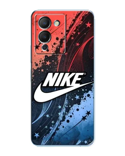 Чехол для Infinix Note 12 (G96) с картинкой «Градиентный принт Найк»