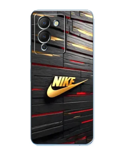 Чехол для Infinix Note 12 (G96) с картинкой «Золотой Nike на металле»