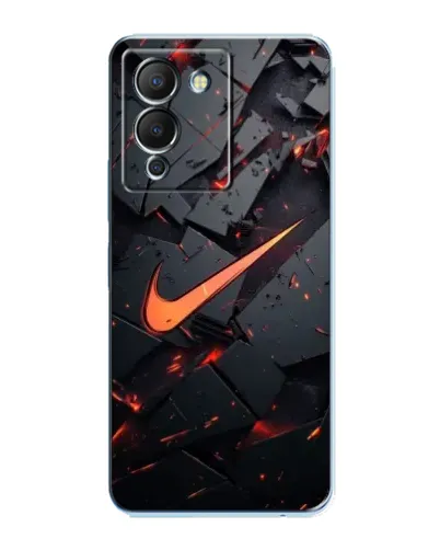 Чехол для Infinix Note 12 (G96) с картинкой «Nike — эффект разломов»