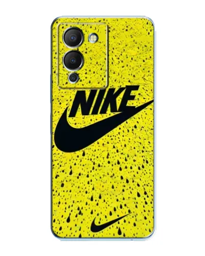 Чехол для Infinix Note 12 (G96) с картинкой «Желтый текстурный Nike»