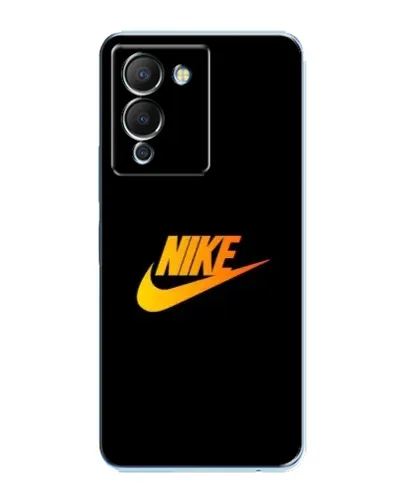 Чехол для Infinix Note 12 (G96) с картинкой «Золотой логотип Nike»