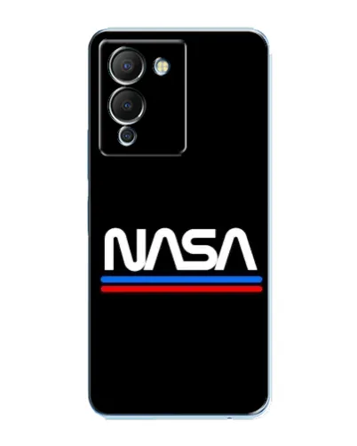 Чехол для Infinix Note 12 (G96) с картинкой «NASA — классика Red Blue»