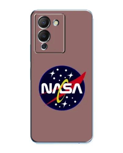 Чехол для Infinix Note 12 (G96) с картинкой «NASA — ретро космос»