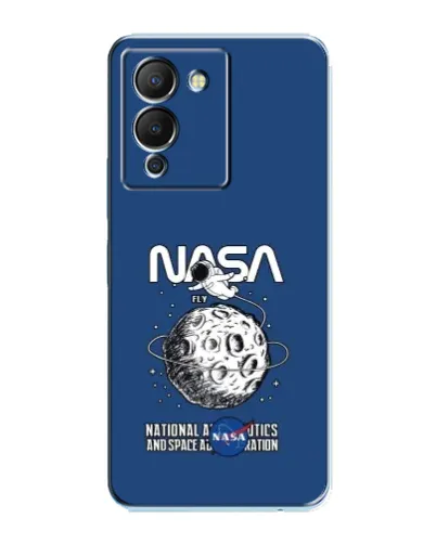 Чехол для Infinix Note 12 (G96) с картинкой «NASA — лунная миссия»