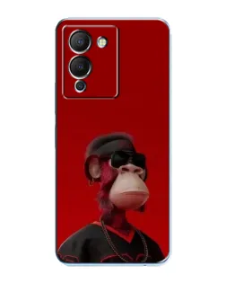 Чохол для Infinix Note 12 (G96) з картинкою «Bored Ape в червоному»