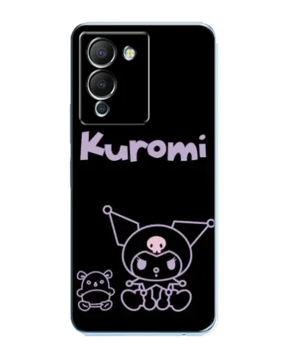 Чохол для Infinix Note 12 (G96) з картинкою «Kuromi — чорний мінімалізм»