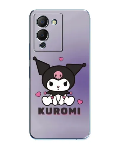 Чохол для Infinix Note 12 (G96) з картинкою «Kuromi — фіолетовий арт»