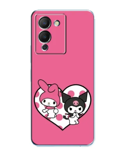 Чохол для Infinix Note 12 (G96) з картинкою «Kuromi та My Melody»