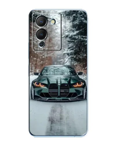 Чохол для Infinix Note 12 (G96) з картинкою «BMW у зимовому лісі»