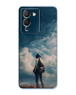 Чохол для Infinix Note 12 (G96) з картинкою «Герой PUBG на скелі»