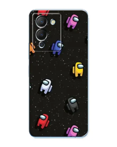 Чохол для Infinix Note 12 (G96) з картинкою «Космічний патерн Among Us»