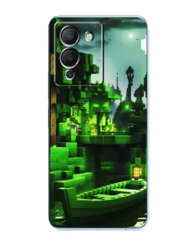 Чехол для Infinix Note 12 (G96) с картинкой «Minecraft лесной пейзаж»