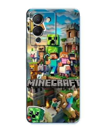 Чехол для Infinix Note 12 (G96) с картинкой «Замок Minecraft»