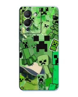 Чехол для Infinix Note 12 (G96) с картинкой «Криперы Minecraft» Чехол для Infinix Note 12 (G96) с картинкой «Криперы Minecraft»