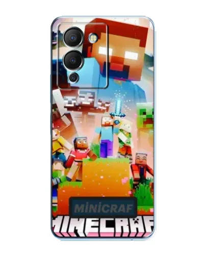 Чехол для Infinix Note 12 (G96) с картинкой «Minecraft герои игры»